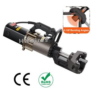 เครื่องดัดเหล็กเส้นแบบพกพา ได้รับการรับรองมาตรฐาน CE ขนาด 4-32 มม. 110V/220V สำหรับเหล็กเส้นหลากหลายชนิด เครื่องมือสำหรับงานก่อสร้าง - Product Image 1