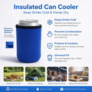 Sac isotherme portable personnalisé de 12 oz pour canettes, sac à déjeuner en mousse pour boissons, <span class=keywords><strong>porte</strong></span>-bière Coozies - Product Image 6