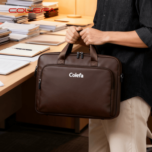 Colefa marque hommes enseignant épaule sacs à main bureau porte-documents ordinateur portable <span class=keywords><strong>sac</strong></span> couvre manches 15.6 pouces hommes sacs <span class=keywords><strong>de</strong></span> messager - Product Image 2
