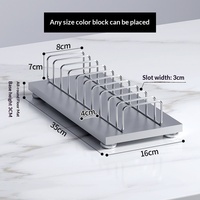 Guangyiduo Présentoir en métal multifonctionnel pour carreaux de céramique, marbre, panneaux de couleurs de pierre et blocs de couleurs pour dalles de quartz et comptoirs