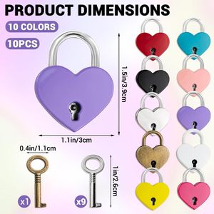 Cadenas en forme de cœur, compact, esthétique et exquis, cadenas de sécurité pour la vente en gros et les cadeaux de la Saint-Valentin, usine de cadenas - Product Image 3