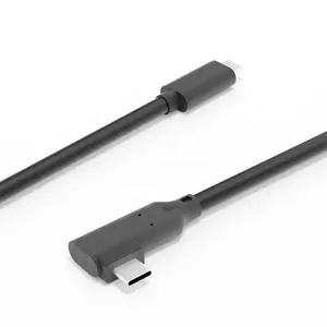 Elbow Type C Charge Cable Type-C Male To USB-C Female Tipo Tipe USB C Thunderbolt3 3.1 3.2 Gen2 10Gbps 20Gbps Fast Charging Data