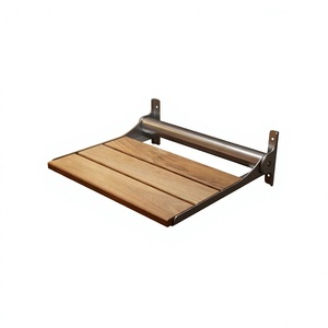 Foldable <b>Shower</b> Seat Wall Mounted Bath Bench Marine RV Bathroom - Product Image 2