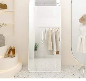 Banyo duvara monte asılı aynalar kemer tam boy ayna standı ile uzun boylu tam vücut çerçeveli Espejo Miroir yatak odası için - Product Image 5