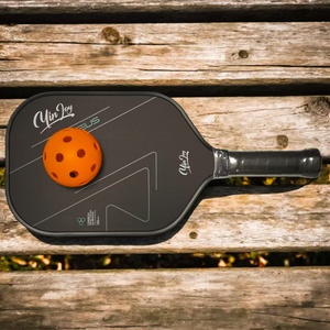 Fabrik-Lieferung Benutzerdefiniertes Logo Pickleball-Schläger 2er-Pack Carbon-Faser Pickleball-Paddel-Set für Training OEM Verfügbar-Schwarz - Product Image 4
