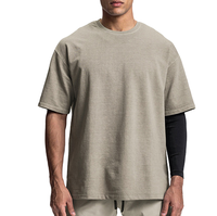 2025 nouveau créateur de mode vêtements pour hommes 100% coton T-Shirt Style chinois bouffée Technique tricoté courte longueur grand surdimensionné