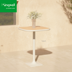 Meubles <span class=keywords><strong>de</strong></span> <span class=keywords><strong>jardin</strong></span> résistants aux intempéries <span class=keywords><strong>Salon</strong></span> Bar Table haute et chaises Ensemble <span class=keywords><strong>de</strong></span> tabourets <span class=keywords><strong>de</strong></span> bar en aluminium pour café Villas <span class=keywords><strong>Balcon</strong></span> - Product Image 5