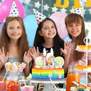 Vela de <span class=keywords><strong>cumpleaños</strong></span> de mariposa rosa dorada número 0-9 vela de cera de parafina 2,75 "<span class=keywords><strong>Velas</strong></span> <span class=keywords><strong>grandes</strong></span> de pastel de <span class=keywords><strong>cumpleaños</strong></span> con purpurina - Product Image 4