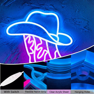 Dimmable LED Cowboy Chaussures Enseignes au néon pour garçons Décoration murale pour chambre Mall Home Application Neon Bar Sign Lights - Product Image 4