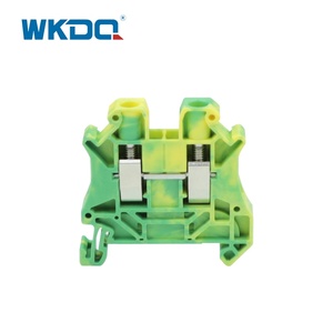 JUT6 PE 6mm2 Spring Type Din Rail Screw <strong>Test</strong> Disconnect Power Distribution Feed Through Ground <strong>Terminal</strong> <strong>Block</strong> - Product Image 2
