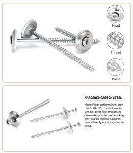 Tornillo para Madera con Arandela Adhesiva |   Tornillo Avellanado con Cabeza de Arandela, Punto de Roscado |   Phillips/Torx/De Cabeza Cuadrada |   Acero Inoxidable 410/304/316 - Product Image 2
