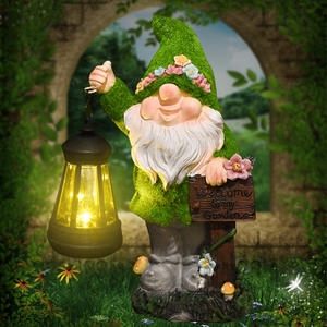 Outdoor <b>Solar</b> LED Waterproof <b>Garden</b> Dwarf Statue with DC <b>Power</b> IP44 Rated Remote Control for Porch/Courtyard Decoration - Product Image 4