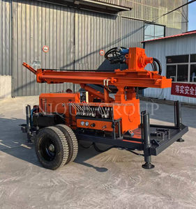 UNIQUE prix d'usine haute performance 150m type de roue plate-forme de forage de puits d'eau pour les machines de forage de puits d'eau - Product Image 1