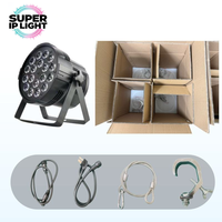 Projecteur LED Par 180W 18x10W RGBW 4-en-1 25 ° /40 °   Pour scène intérieure, mariage, fête