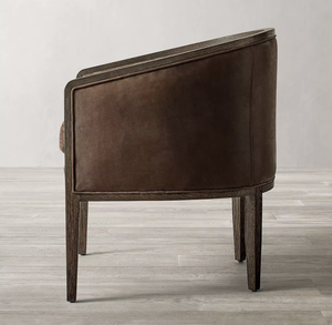 Fauteuil de salle à manger en cuir Dixon, style moderne minimaliste glamour des années 1950, de la dynastie Sassanide - Product Image 3