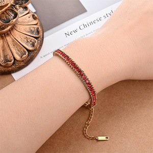 Bracelet en diamant entièrement pavé, taille baguette, synthétique, cultivé en laboratoire, unisexe, pour usage quotidien, design géométrique, origine Jinhua - Product Image 3