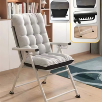 Fauteuil de salon pliable Hangrui, design moderne, écologique, gain de place, avec coussin souple en tube fin, personnalisable pour terrasse