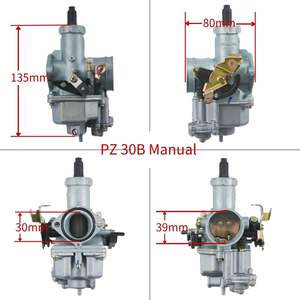 <span class=keywords><strong>Carburador</strong></span> PZ30B de 30mm con Estrangulador Manual para Modelos Zongshen CG200 CQR250, Compatible con ATV, Quad, Motos de Cross de 150cc a 250cc, SunL, Jet Mot, Rocket - Product Image 3