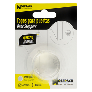 Fermaporta Adesivo Rotondo Trasparente - Product Image 3