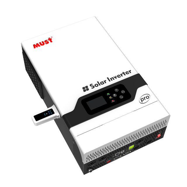 MUST Hybrid Solar Power Inverter 6000w Energy Storage Inverter Convert Pure Sine Wave 48v With Mppt Solar Charge Controller