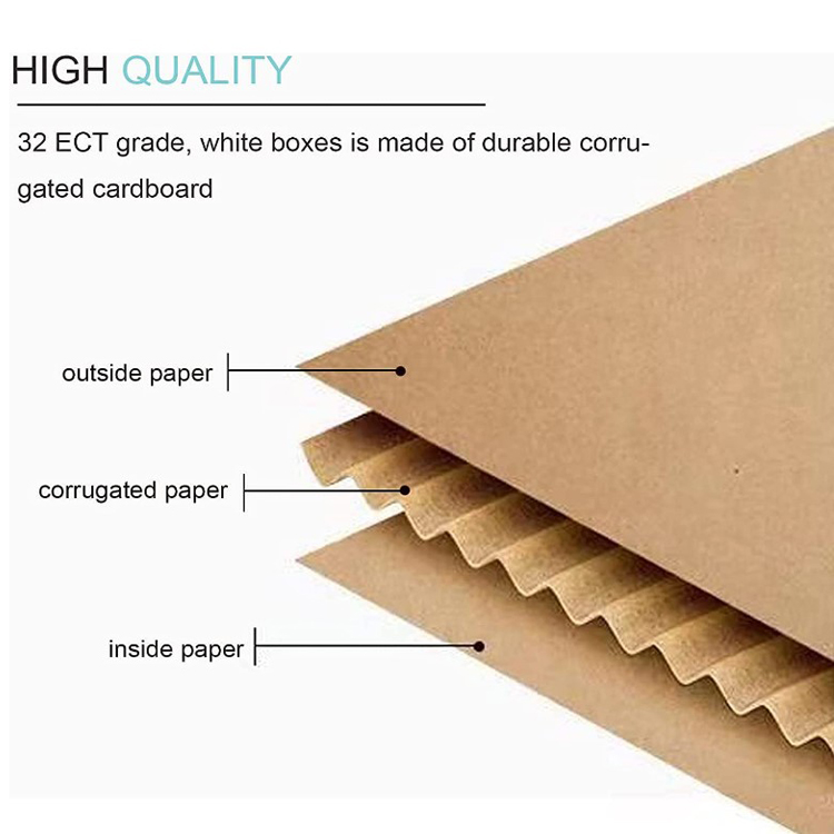 wholesale price large mailer boxes custom 6x9,8x5 Recyclable Kraft Corrugated Cardboard Boxes for E-Commerce