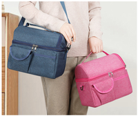 Sac isotherme Oxford de luxe personnalisé 8L pliable imperméable avec fermeture éclair motif lettre tendance avec logo personnalisé