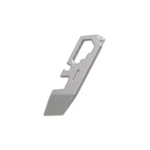 Mini titanium alloy multi-functional small crowbar keychain bottle opener scale lightweight and portable edc tool