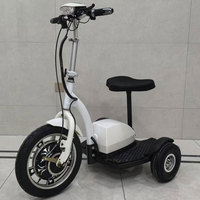 Scooter électrique Zappy portable RoHs pour les trajets quotidiens, 350W, 35-40KM, de qualité, tricycle avec option panier