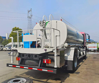 Camión Cisterna de Agua HOWO de Acero Inoxidable 304, 18T 15T, Camión Multifunción para Lavado de Carreteras con Carrete de Manguera y Pistola de Agua