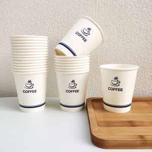 Vasos de Papel Kraft Biodegradables de Doble Pared al por Mayor, Aptos para Microondas, Desechables para Bebidas Calientes, Café, Té, Jugo, Tazón Kraft - Product Image 2