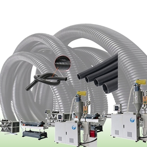 <span class=keywords><strong>Machine</strong></span> de fabrication de tuyaux ondulés monocouche en PE/PVC SJ50 65 pour protection de câbles, diamètres 20/25/32/40mm, prix usine - Product Image 1