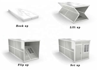 Prêt à emménager Mini maison portable préfabriquée pliable Expédition Maison mobile préfabriquée en conteneur pliable à vendre