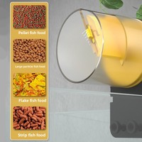 Nouveau design, alimentation quantitative, batterie longue durée, grande capacité, six vitesses réglables, distribution programmée, distributeur intelligent de nourriture pour poissons