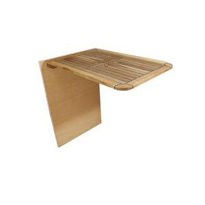 Teak Foldable Outdoor <b>Table</b> 380x600mm 510x750mm Coastal Design For Boat RV <b>Balcony</b> Use - Product Image 4