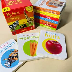 Mi Primera Biblioteca, Juego de Libros de Palabras <span class=keywords><strong>para</strong></span> la Educación Temprana y el Desarrollo Cognitivo de Niños, Versión Original <span class=keywords><strong>en</strong></span> Inglés, 10 Volúmenes <span class=keywords><strong>en</strong></span> Caja - Product Image 2