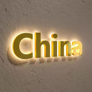 Vitrine Acrylique Mini Led Éclairé Solide Lettres Personnelles 3D Boutique Signalisation Publicité Police Panneau Peint - Product Image 3
