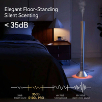 Nouvel Arrivage Diffuseur d'Huiles Essentielles Électrique Mural en Aluminium, Design Mince et Élevé, pour Système de Parfum d'Ambiance Domestique