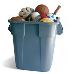 Contenitore Quadrato Brute da 151 L Grigio per Uso Esterno Resistente - Product Image 1
