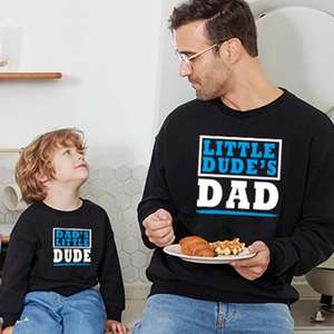 Matching Long Sleeves Outfits Hot Sale Family Casual Clothing <b>Shirts</b> <b>T</b>-<b>Shirt</b> Parent-child Outfits Wholesale Daddy and Me - Product Image 2