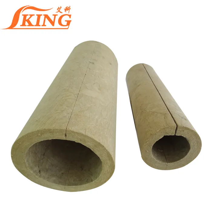 ISOKING Rock wool fireproof insulation shell and tube for steam pipe insulation