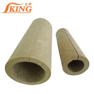 ISOKING Rock Wool Fireproof Insulation Shell And Tube For Steam Pipe Insulation