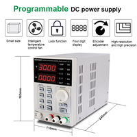 Alimentation électrique numérique programmable réglable de précision KA3005D, alimentation de laboratoire, 30V 5A + prise AC/DC pour ordinateur portable, téléphone