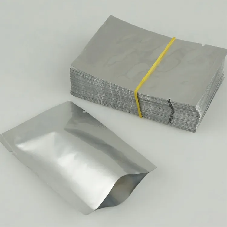 Плоский пакет с застежкой-молнией из алюминиевой фольги mylar