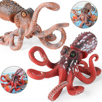 Jouets d'animaux de simulation solides pour enfants yxs, modèles marins, poulpes, calmars, ornements cognitifs
