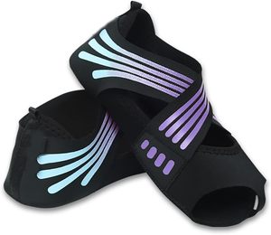 Calcetines de <span class=keywords><strong>Yoga</strong></span> sin Dedos con Agarre Antideslizante y Correas <span class=keywords><strong>para</strong></span> Pilates, Barre, Ballet, Bikram, Entrenamiento <span class=keywords><strong>para</strong></span> Mujeres, Zapatos de <span class=keywords><strong>Yoga</strong></span> con Suela Suave <span class=keywords><strong>para</strong></span> Ejercicio - Product Image 4