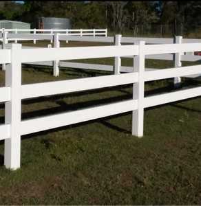 Valla de PVC para <span class=keywords><strong>Caballos</strong></span> de <span class=keywords><strong>3</strong></span> Rieles, Valla Blanca de PVC para <span class=keywords><strong>Caballos</strong></span> - Product Image 3