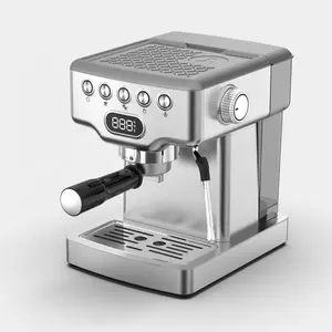 Mesin kopi Espresso Digital desain terbaru dengan wadah baja tahan karat