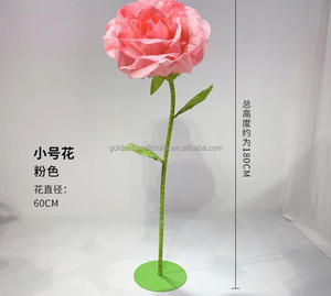 QSLH-351 Offre Spéciale artificielle mariage géant Rose pièce maîtresse fleur fleurs en <span class=keywords><strong>papier</strong></span> pour décor <span class=keywords><strong>de</strong></span> scène <span class=keywords><strong>de</strong></span> mariage - Product Image 3