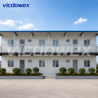 VICDOWEX Edificio Prefabbricato Durevole a Forma di T per Uffici e Alloggi del Personale