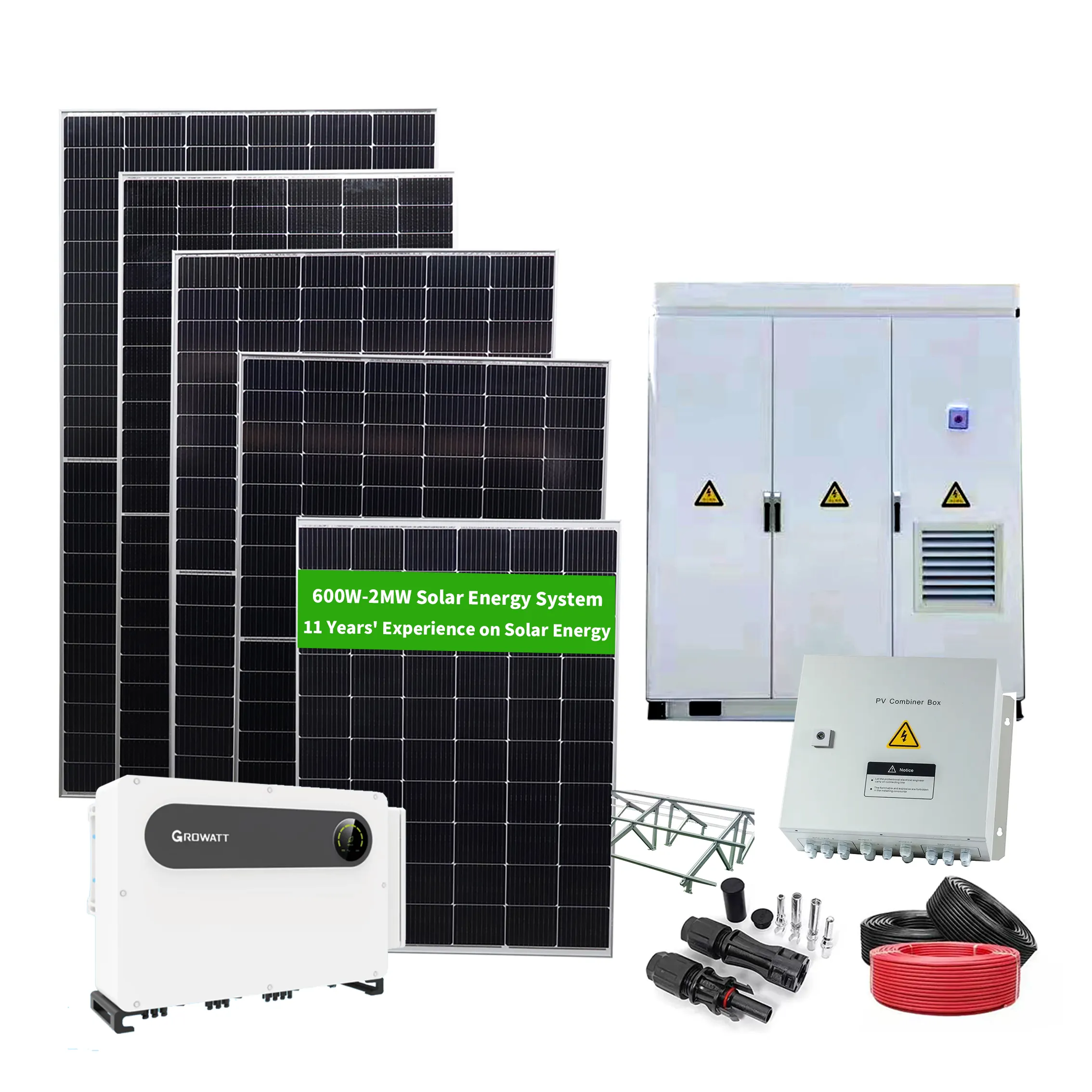 40KW kiti Photovoltaic fotovoltaik hücreler paneller güç endüstriyel ticari kullanım güneş enerjisi kapalı ızgara sistemi
